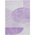 9' X 12' Purple And Lavender Geometric Washable Indoor Outdoor Area Rug