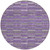 8' Purple And Lavender Round Striped Washable Indoor Outdoor Area Rug