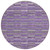 8' Purple And Lavender Round Striped Washable Indoor Outdoor Area Rug