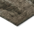 8' Brown Black And Beige Round Abstract Washable Indoor Outdoor Area Rug