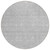 8' Silver Gray And Ivory Round Floral Washable Indoor Outdoor Area Rug