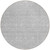 8' Silver Gray And Ivory Round Floral Washable Indoor Outdoor Area Rug