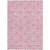 10' X 14' Pink And Ivory Geometric Washable Indoor Outdoor Area Rug Transitional Style - Pink, Ivory Color