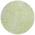 8' Artichoke Green And Ivory Round Geometric Washable Indoor Outdoor Area Rug Transitional Style - Artichoke Green, Ivory Color