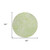 8' Artichoke Green And Ivory Round Geometric Washable Indoor Outdoor Area Rug Transitional Style - Artichoke Green, Ivory Color