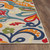Homeroots Home Decor 5 x 7 Feet Multi Jacobean Floral Indoor Outdoor Area Rug