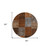 8' Orange And Taupe Round Patchwork Washable Indoor Outdoor Area Rug