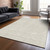 10' X 14' Beige And Ivory Geometric Washable Indoor Outdoor Area Rug Transitional Style - Beige, Ivory Color