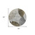 8' Gray Charcoal And Silver Round Floral Washable Indoor Outdoor Area Rug