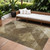 8' X 10' Brown And Beige Geometric Washable Indoor Outdoor Area Rug Transitional Style - Brown, Beige Color