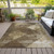 8' X 10' Brown And Beige Geometric Washable Indoor Outdoor Area Rug Transitional Style - Brown, Beige Color