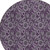 8' Eggplant Purple And Lilac Round Floral Washable Indoor Outdoor Area Rug