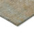 8' Artichoke Green Gray And Gold Round Abstract Washable Indoor Outdoor Area Rug