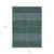 9' X 12' Green Blue And Purple Tribal Washable Indoor Outdoor Area Rug