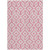 10' X 14' Blush And Ivory Geometric Washable Indoor Outdoor Area Rug