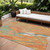 10' X 14' Orange Green And Beige Abstract Washable Indoor Outdoor Area Rug
