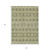 8' X 10' Artichoke Green Gray And Ivory Moroccan Washable Indoor Outdoor Area Rug