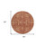 8' Orange Copper And Terra Cotta Round Oriental Washable Indoor Outdoor Area Rug