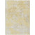 8' X 10' Gold Wheat And Beige Floral Washable Indoor Outdoor Area Rug