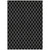 9' X 12' Black And Ivory Geometric Washable Indoor Outdoor Area Rug Transitional Style - Black, Ivory Color