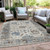 Floral Washable Indoor Outdoor Area Rug