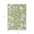 9' X 12' Artichoke Green And Ivory Floral Washable Indoor Outdoor Area Rug Transitional Style - Artichoke Green, Ivory Color