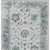 10' X 14' Teal Blue And Gray Floral Washable Indoor Outdoor Area Rug - Teal Blue, Gray