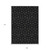 9' X 12' Black And Ivory Geometric Washable Indoor Outdoor Area Rug Transitional Style - Black, Ivory Color