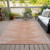 8' X 10' Salmon And Ivory Abstract Washable Indoor Outdoor Area Rug