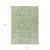 9' X 12' Artichoke Green And Olive Green Floral Washable Indoor Outdoor Area Rug