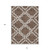 10' X 14' Brown And Ivory Geometric Washable Indoor Outdoor Area Rug - Brown, Ivory