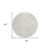 8' Ivory And Gray Round Abstract Washable Indoor Outdoor Area Rug - 608219109677