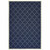 9' X 13' Navy Geometric Stain Resistant Indoor Outdoor Area Rug - 606114574187