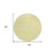 8' Yellow And Ivory Round Geometric Washable Indoor Outdoor Area Rug - Yellow, Ivory