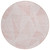 8' Blush And Pink Round Geometric Washable Indoor Outdoor Area Rug