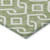8' Green And Ivory Round Geometric Washable Indoor Outdoor Area Rug