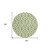 8' Green And Ivory Round Geometric Washable Indoor Outdoor Area Rug Transitional Style - Green, Ivory Color