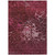 9' X 12' Merlot Blush And Gray Abstract Washable Indoor Outdoor Area Rug
