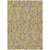 9' X 12' Gold And Gray Geometric Washable Indoor Outdoor Area Rug