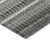 8' X 10' Gray Charcoal And Ivory Striped Washable Indoor Outdoor Area Rug