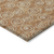 8' Terra Cotta Copper And Beige Round Geometric Washable Indoor Outdoor Area Rug