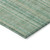 8' X 10' Aqua Beige And Teal Blue Striped Washable Indoor Outdoor Area Rug