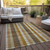 10' X 14' Wheat Ivory And Brown Plaid Washable Indoor Outdoor Area Rug