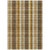 10' X 14' Wheat Ivory And Brown Plaid Washable Indoor Outdoor Area Rug