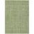 9' X 12' Green Ivory And Gray Striped Washable Indoor Outdoor Area Rug