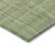 9' X 12' Green Ivory And Gray Striped Washable Indoor Outdoor Area Rug