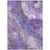 8' X 10' Lavender And Ivory Floral Washable Indoor Outdoor Area Rug - Lavender, Ivory