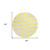 8' Yellow And Gray Round Geometric Washable Indoor Outdoor Area Rug