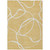 9' X 12' Gold And Ivory Abstract Washable Indoor Outdoor Area Rug Transitional Style - Gold, Ivory Color