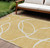 9' X 12' Gold And Ivory Abstract Washable Indoor Outdoor Area Rug Transitional Style - Gold, Ivory Color